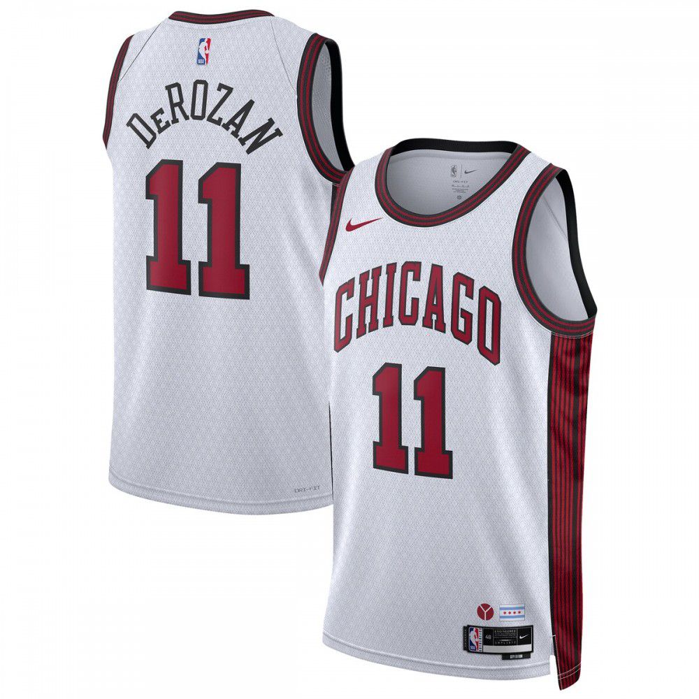 DeMar DeRozan Chicago Bulls Unisex 2022/23 Swingman Jersey - City Edition - White-Pro Kit Vault | Brand New 26/27 Sports Jerseys